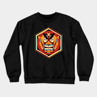 Fierce Bold Tropical Tiki Crewneck Sweatshirt